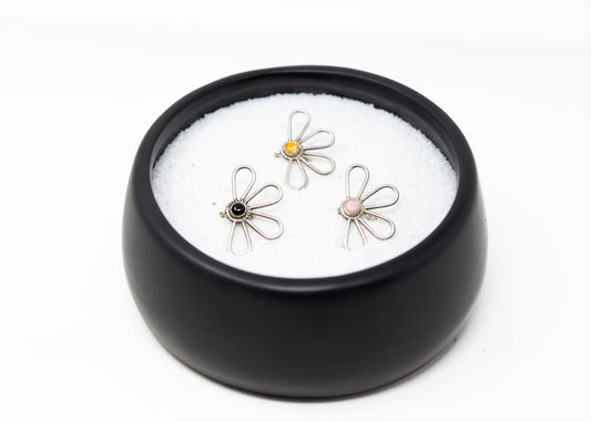 Sterling Half Cluster Hat Clip