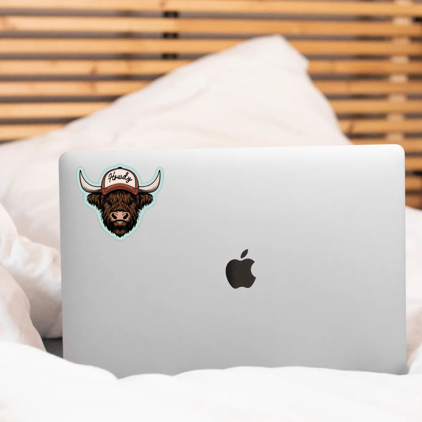 Howdy Highland Cow Sticker