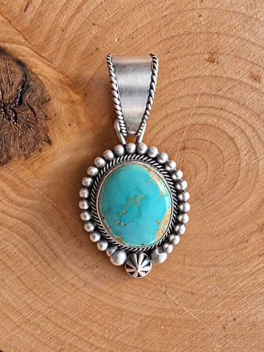 Desert Bloom Turquoise Pendant