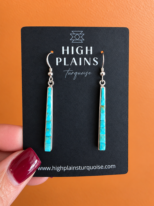 Turquoise Skyline Drop Earrings