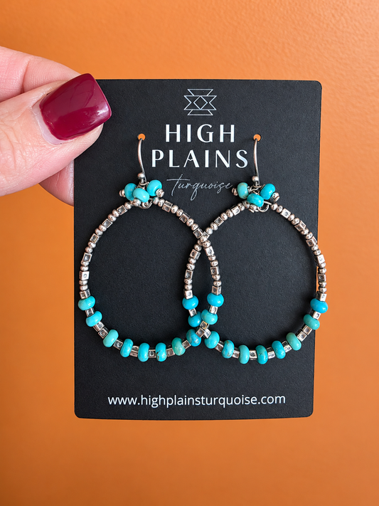 Kingman Turquoise Stepstone Earrings