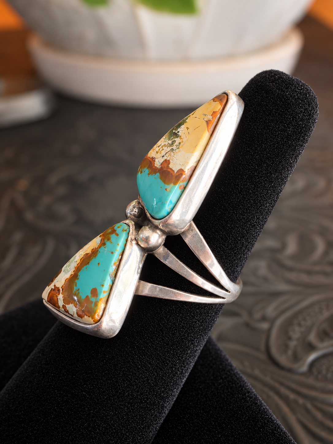Desert Mirage Blue Gem Turquoise Ring