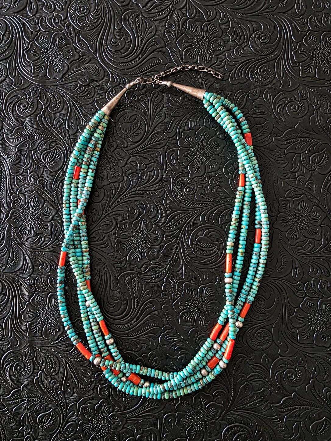 Santo Domingo Multi Strand Naja Statement Necklace