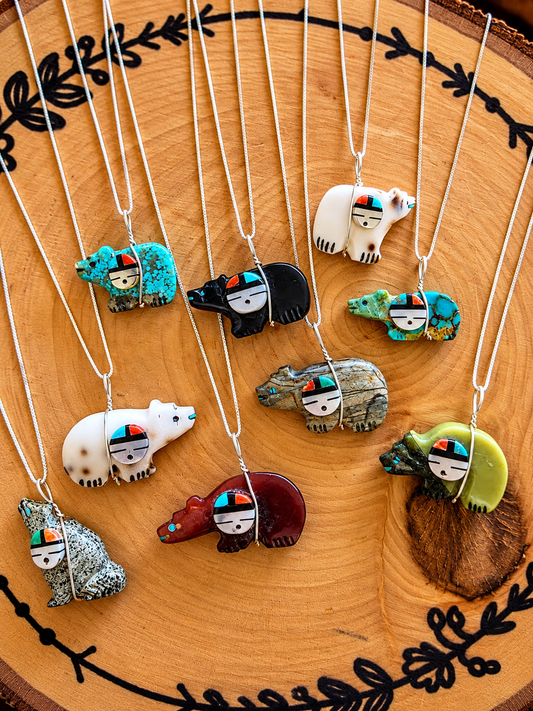 Spirit Keeper Fetish Figurine Pendant Necklace