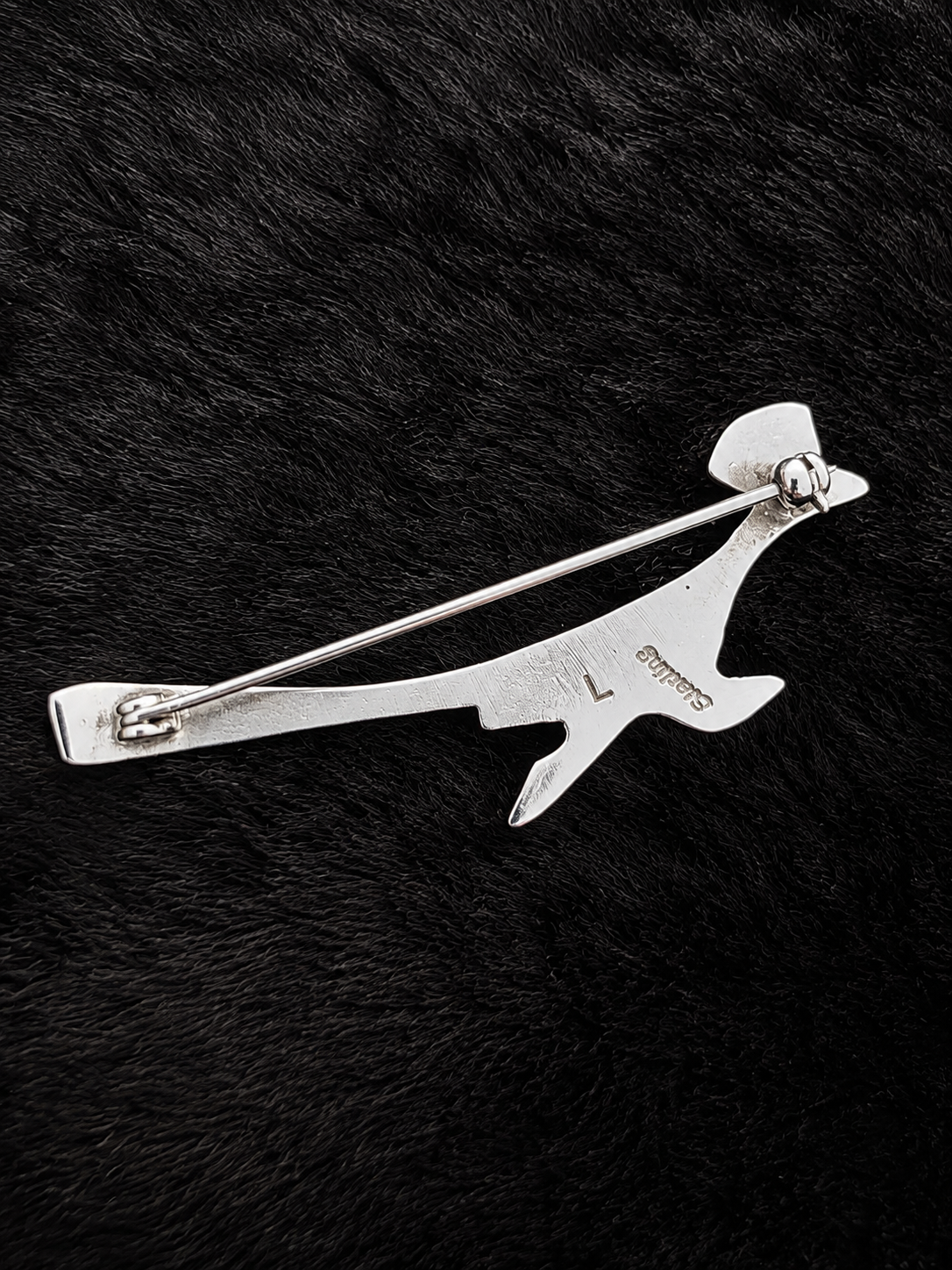 Sterling Silver Turquoise Roadrunner Pin