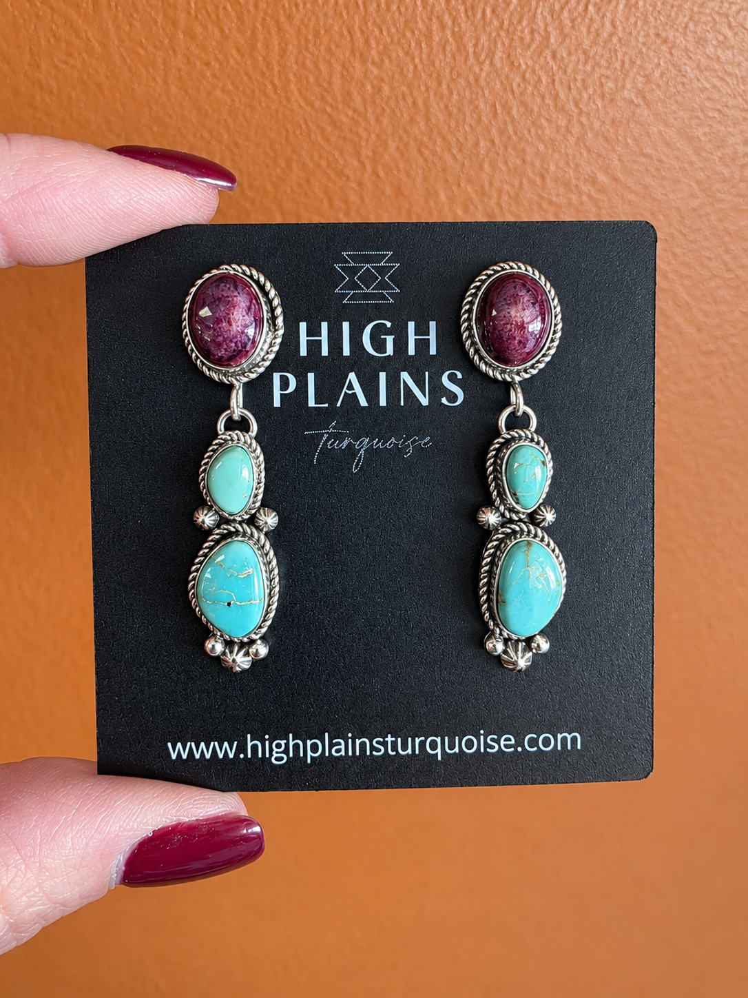 Spiny Dry Creek Triple Drop Earrings