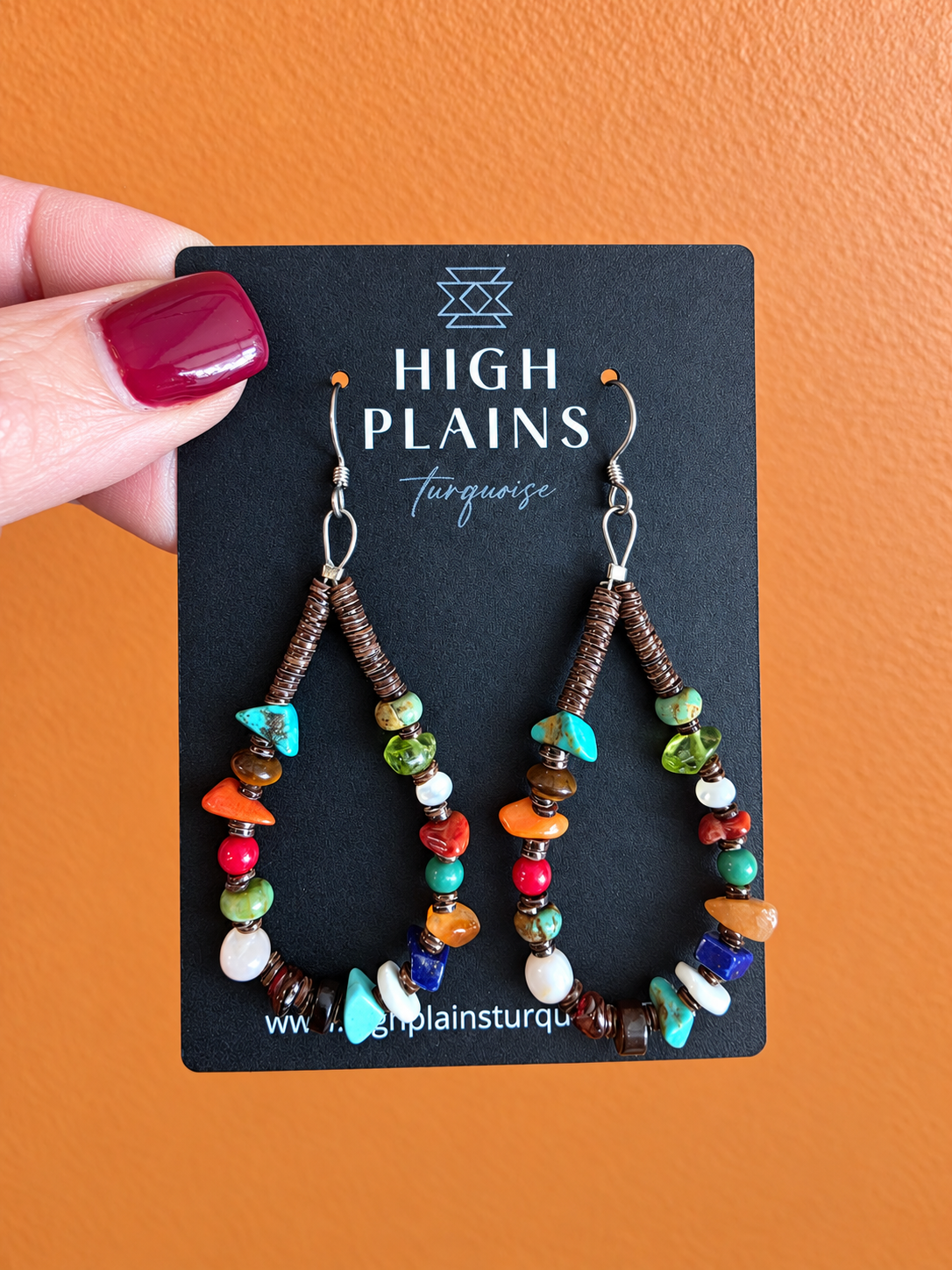 Santo Domingo Multi Stone Heishi Earrings