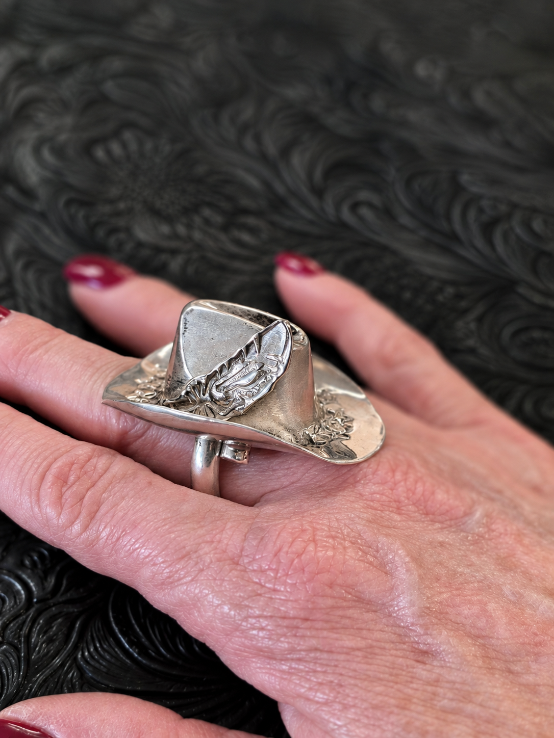 Robby Manuelito Kingman Sterling Cowboy Hat Ring
