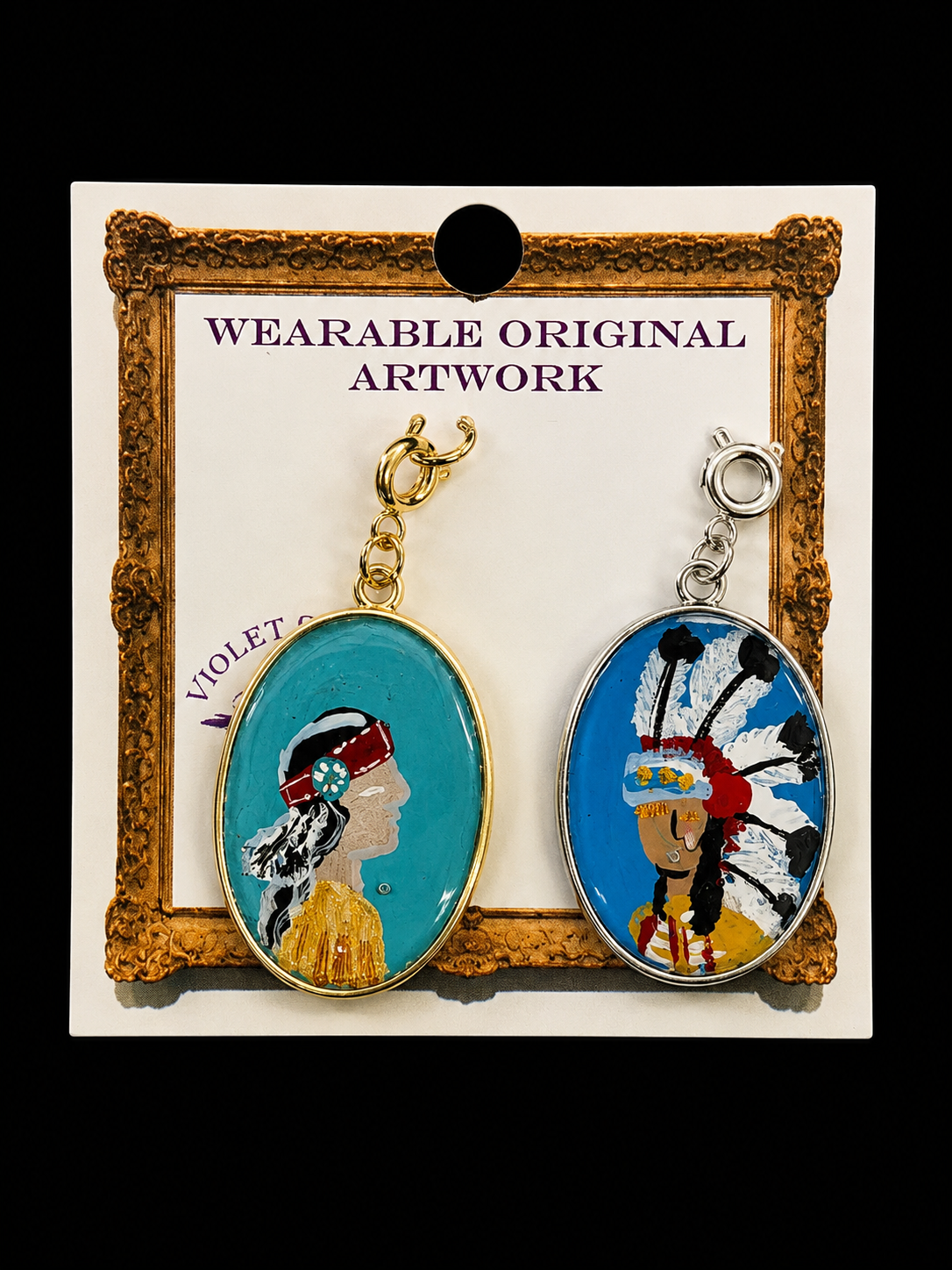 Long Oval Charm