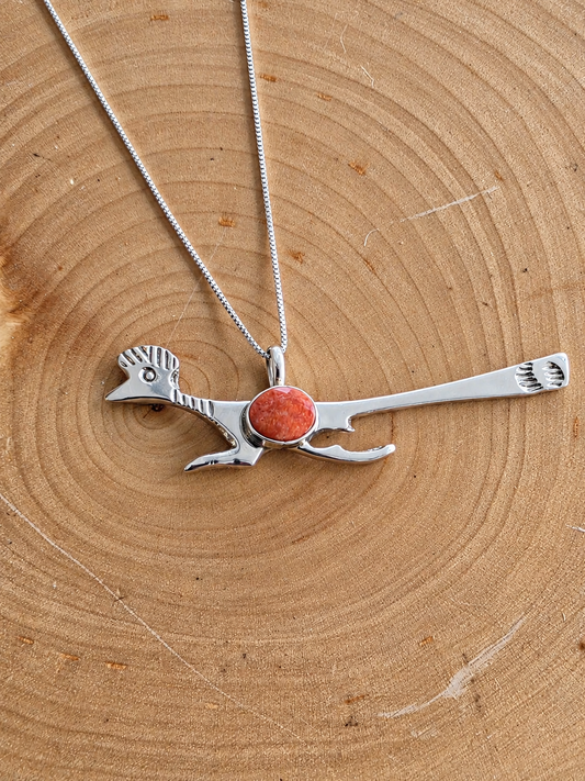 Desert Roadrunner Pendant Necklace