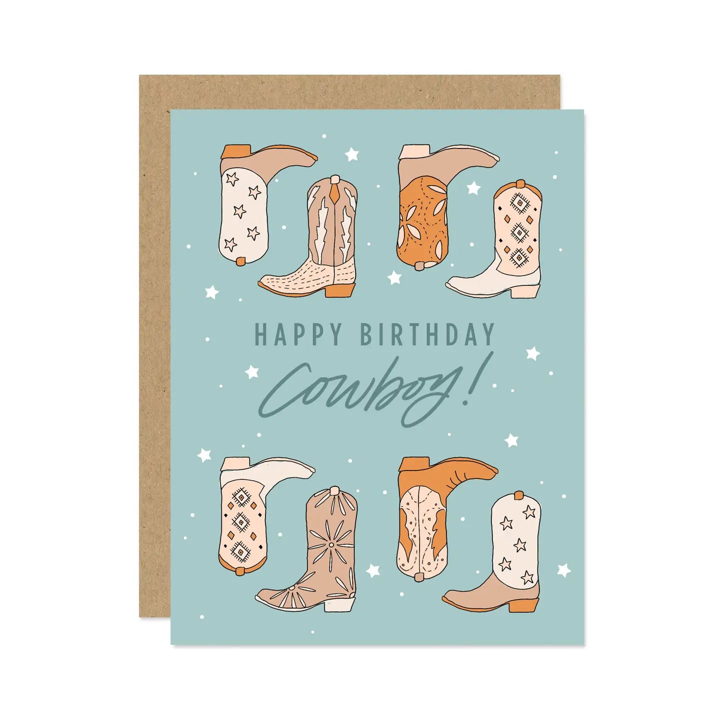Happy Birthday Cowboy Card