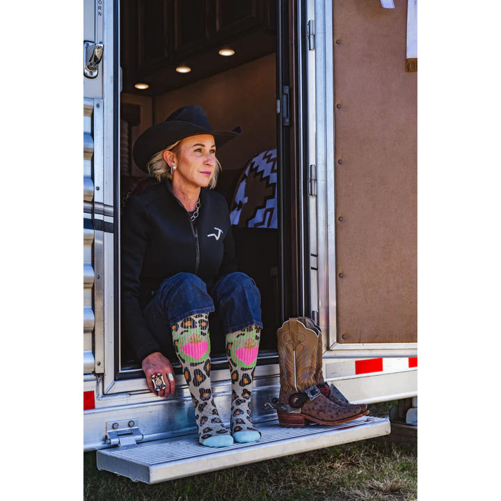 Lucky Leopard Diva Performance Socks