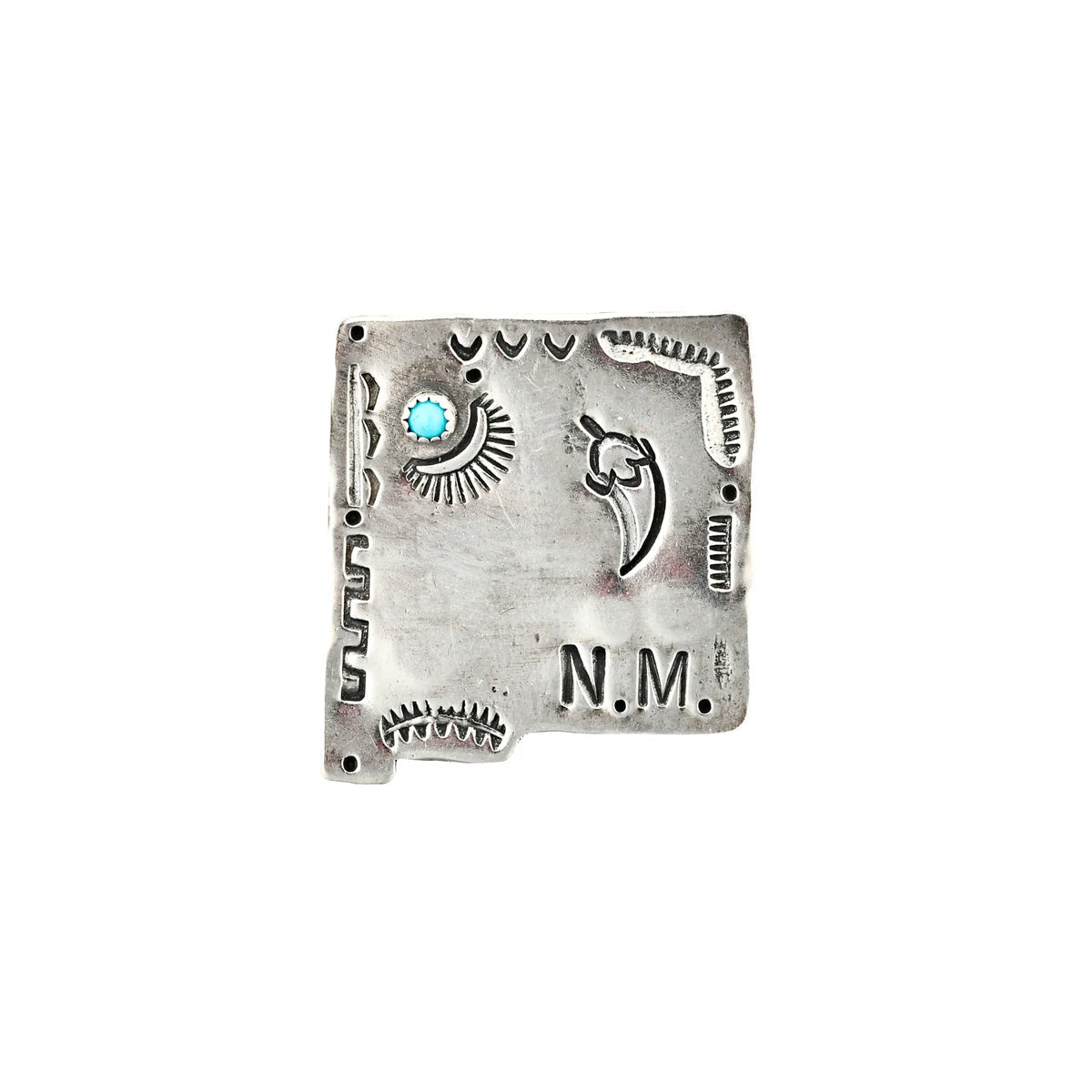 Joe Eby New Mexico Turquoise Pin