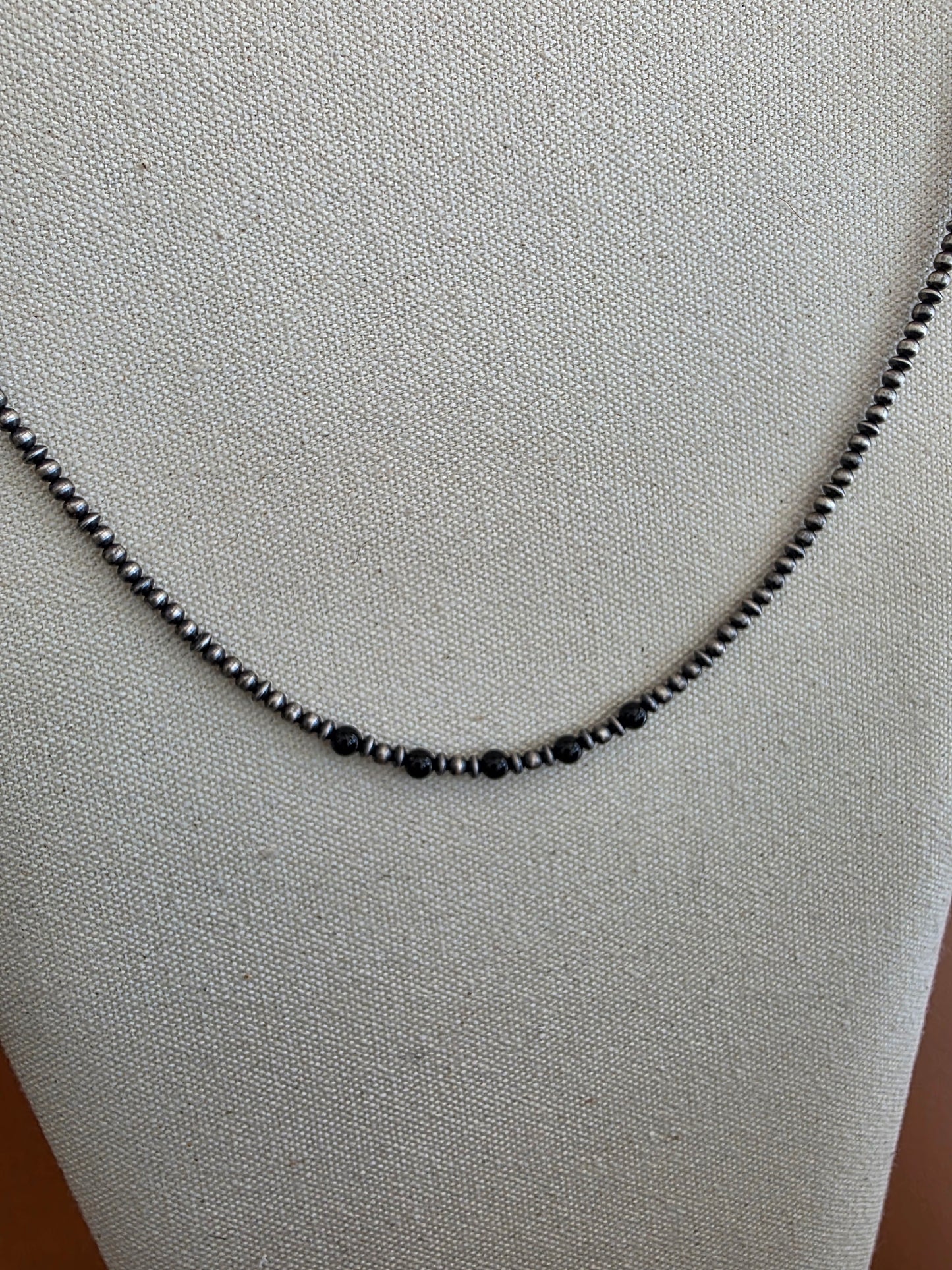Onyx Mini Bead Necklace