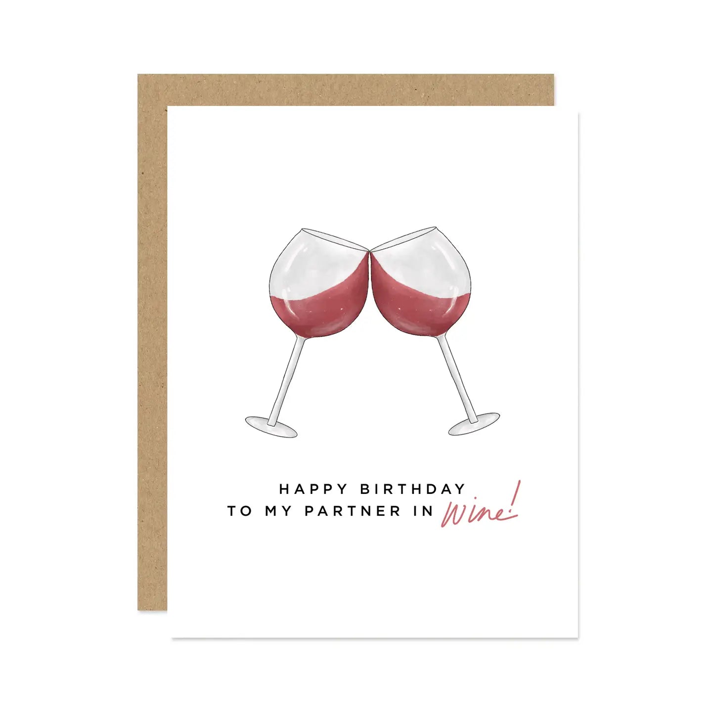 Happy Birthday Wine Card