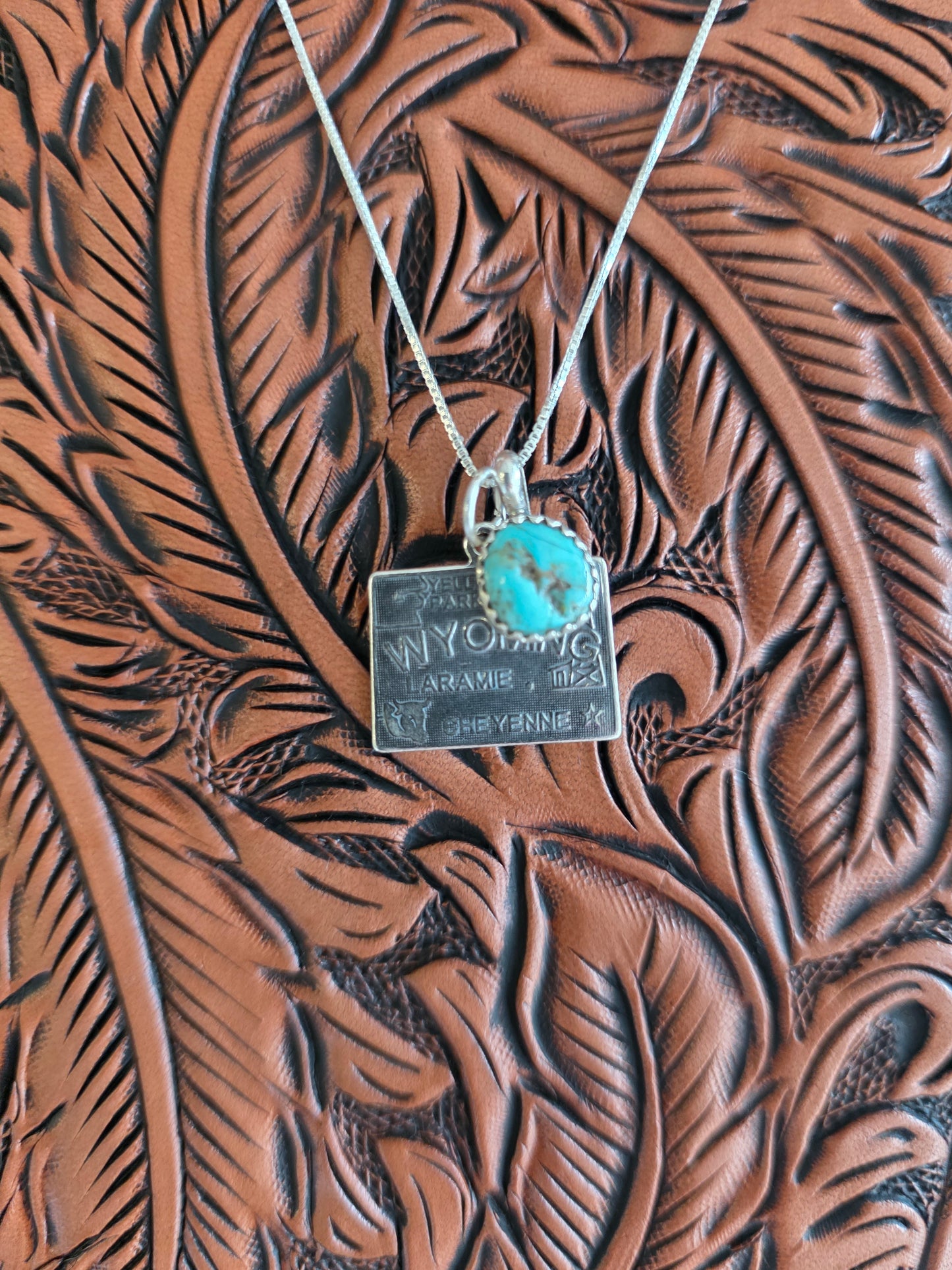 Wyoming Turquoise Charm Necklace