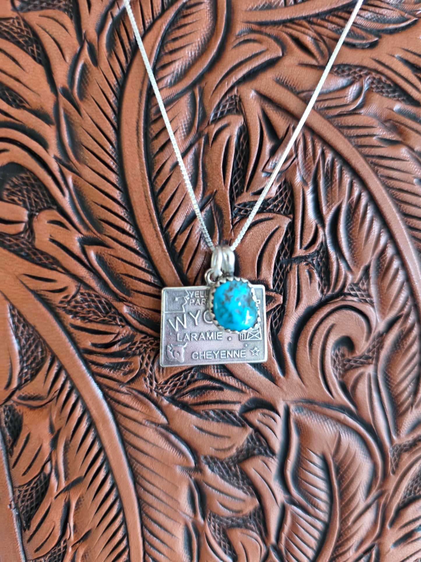 Wyoming Turquoise Charm Necklace