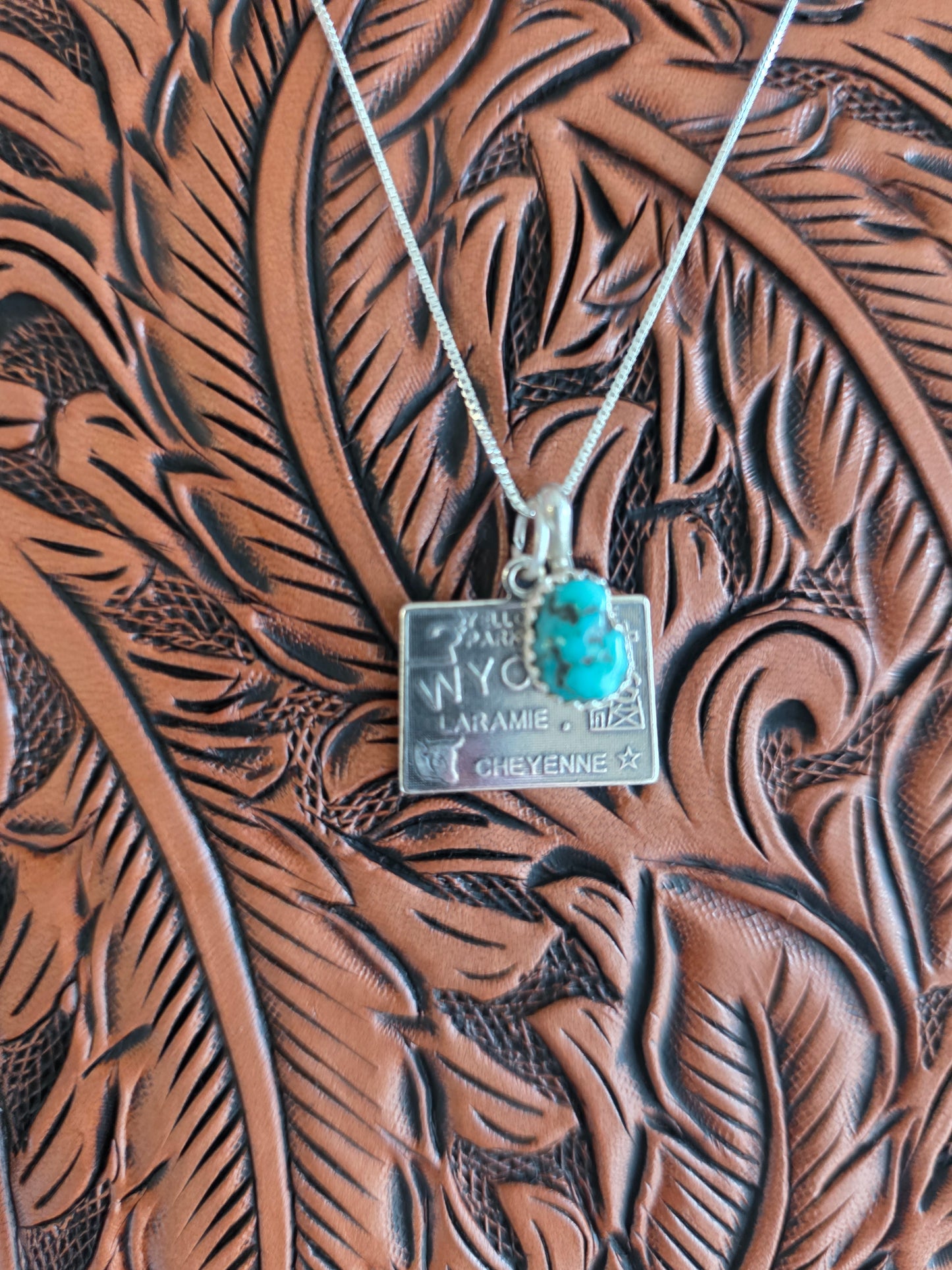 Wyoming Turquoise Charm Necklace