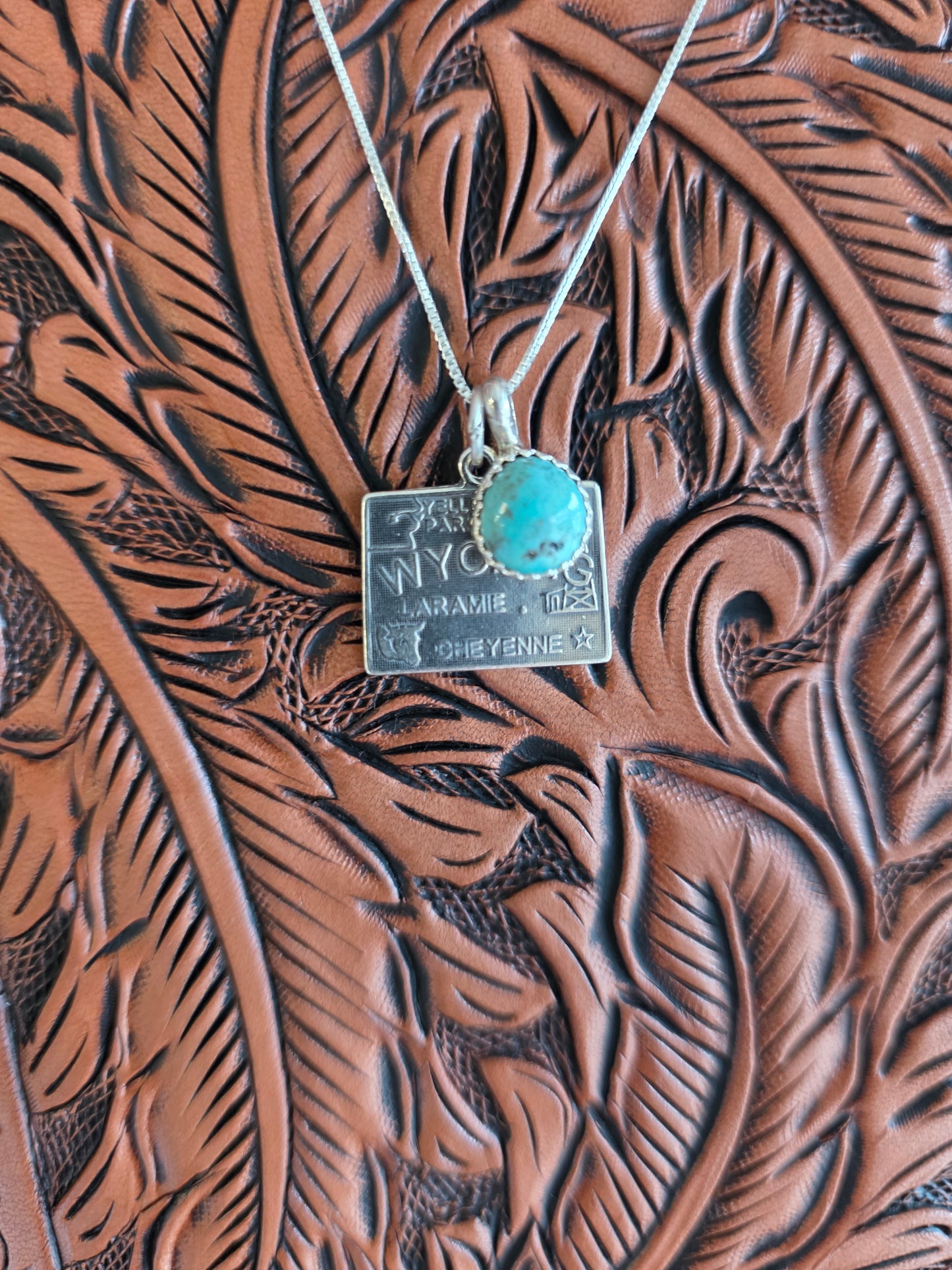 Wyoming Turquoise Charm Necklace