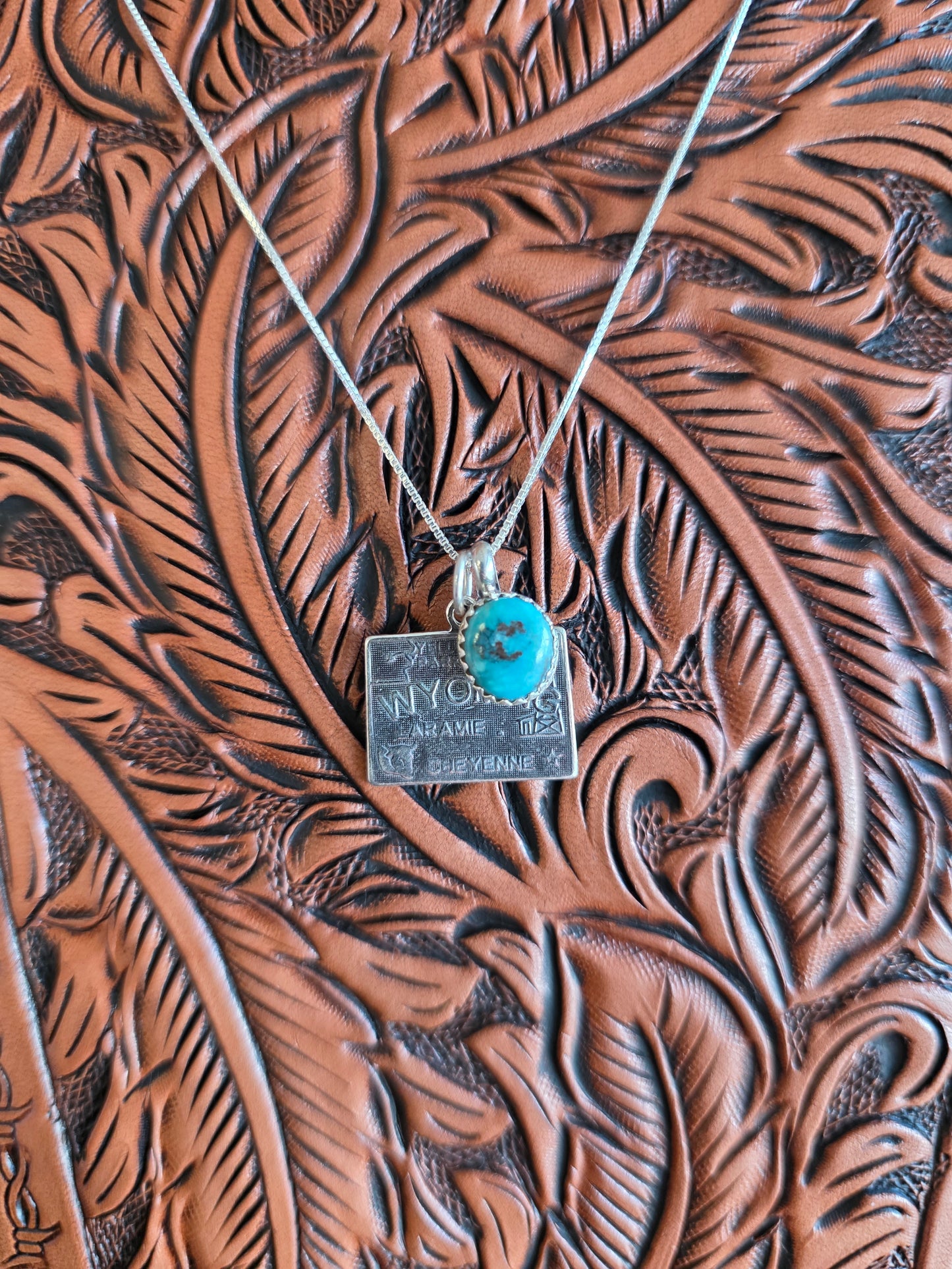 Wyoming Turquoise Charm Necklace
