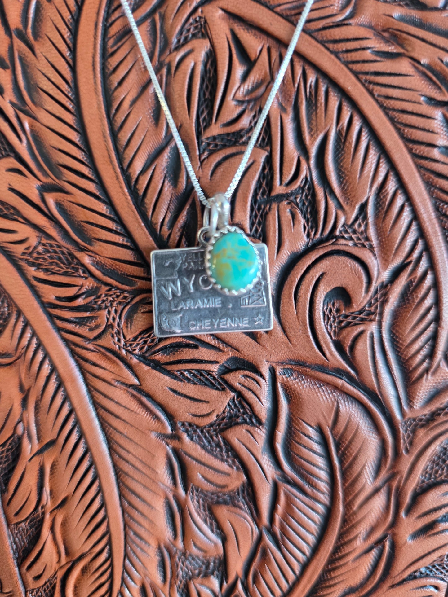 Wyoming Turquoise Charm Necklace