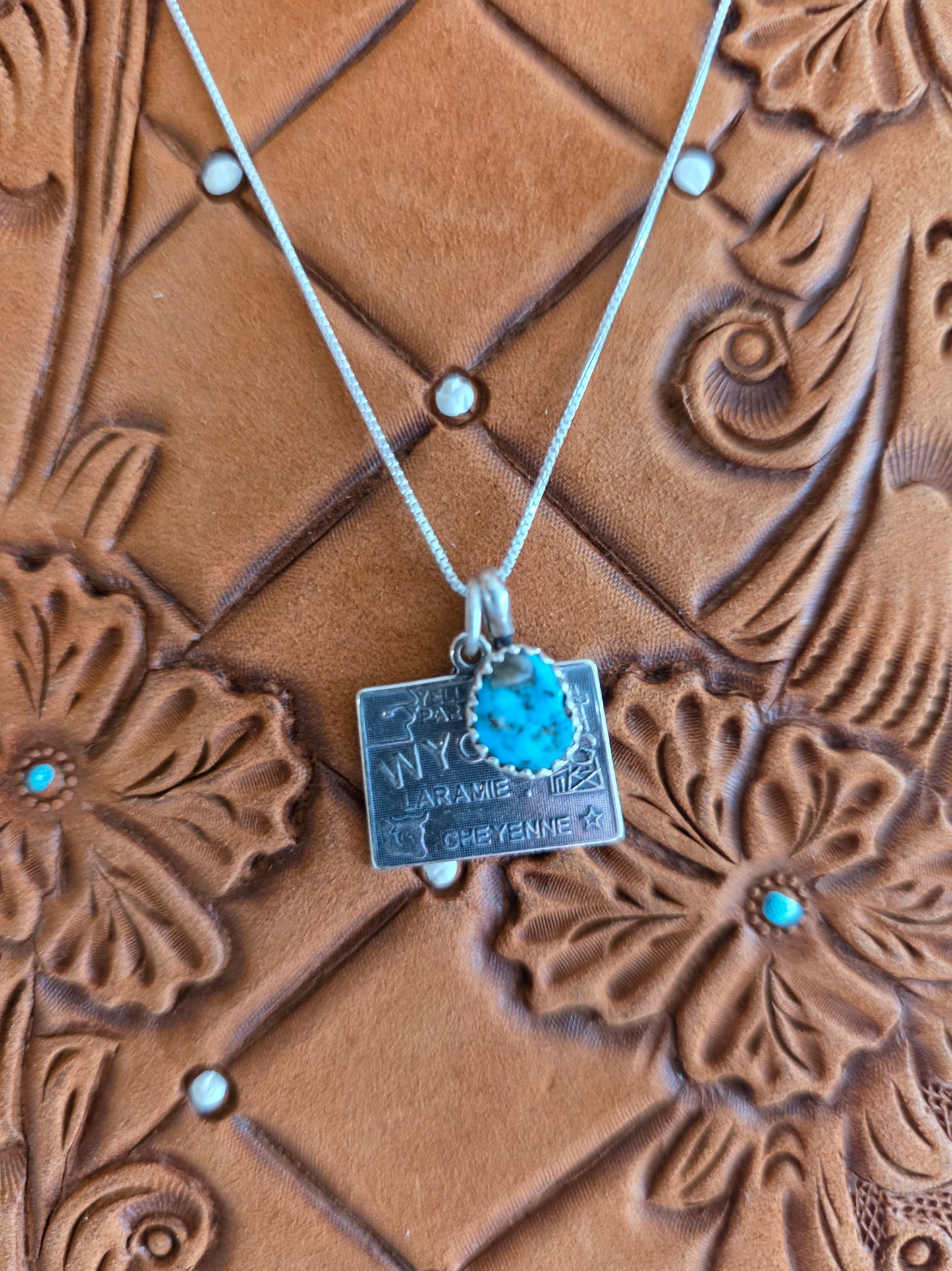 Wyoming Turquoise Charm Necklace