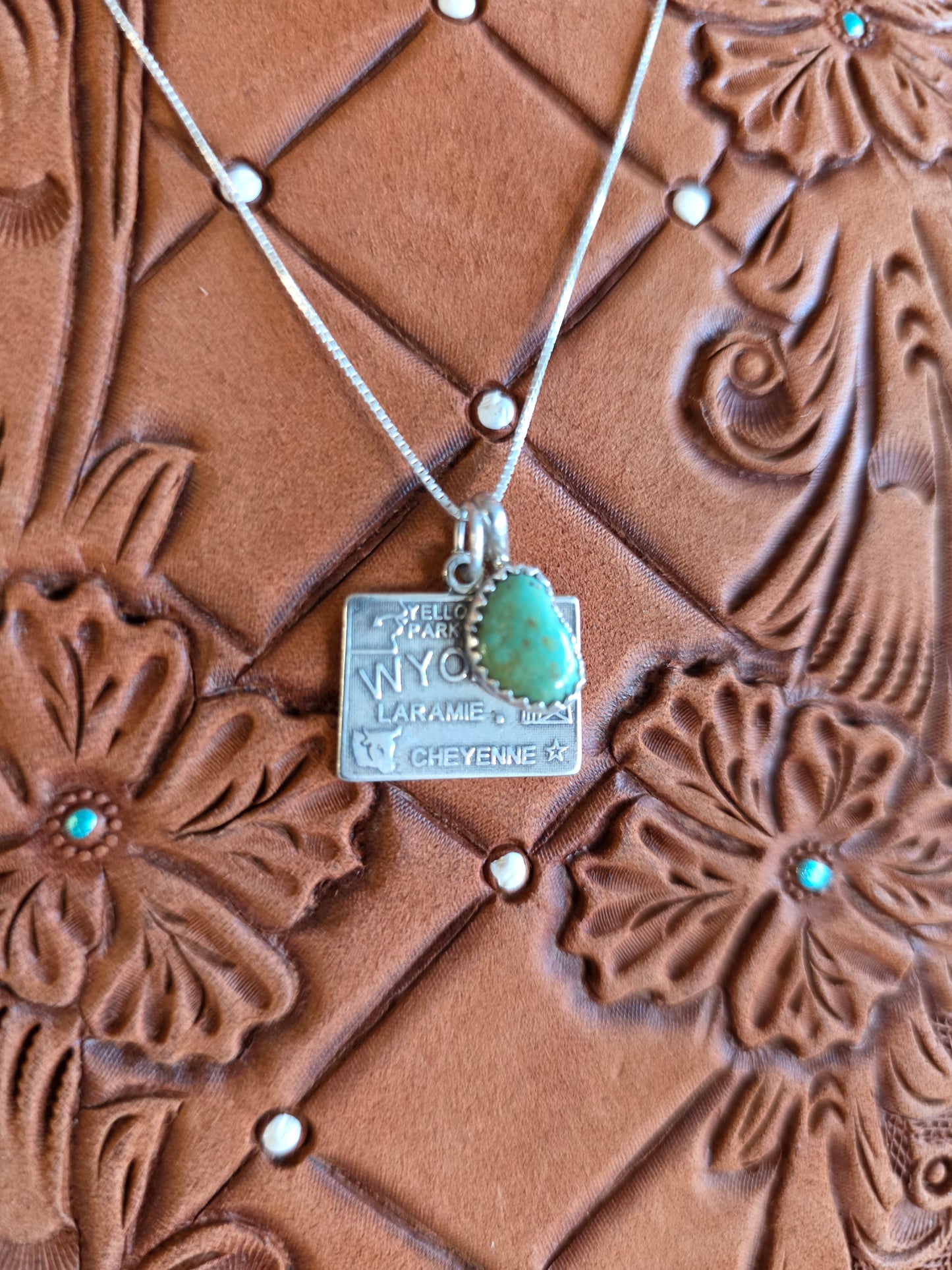 Wyoming Turquoise Charm Necklace