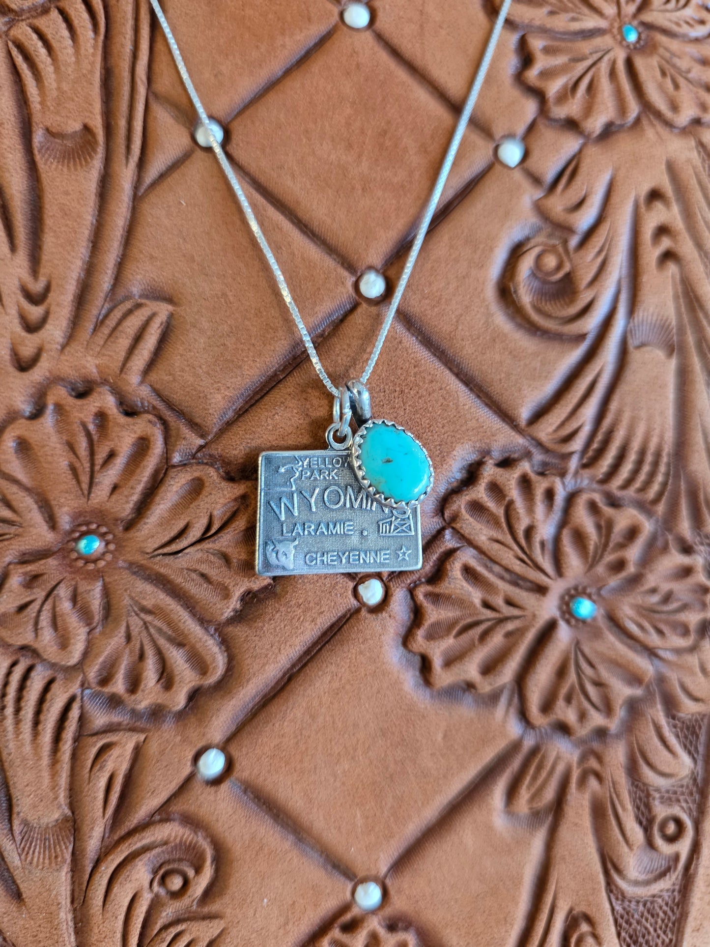 Wyoming Turquoise Charm Necklace