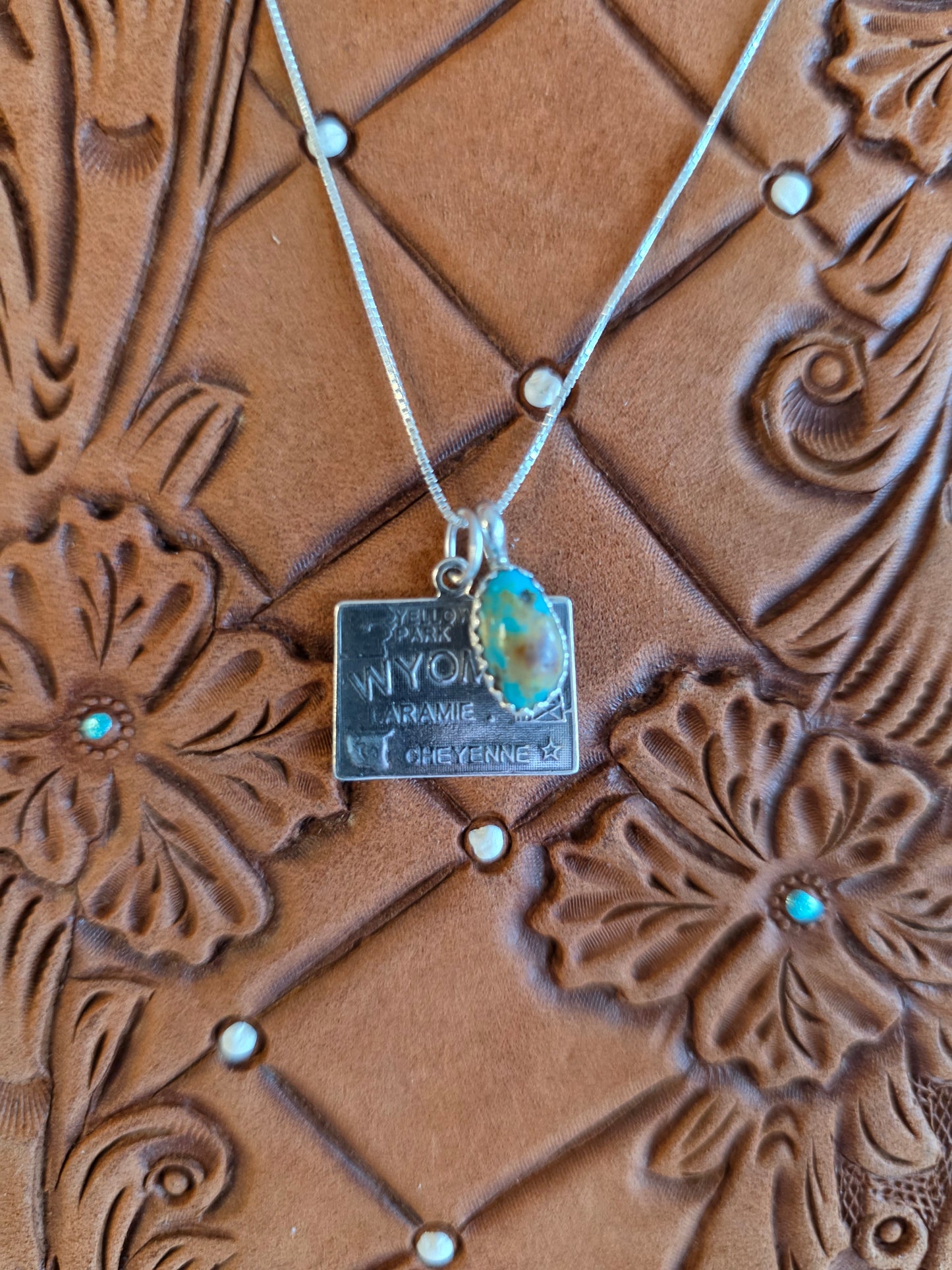 Wyoming Turquoise Charm Necklace