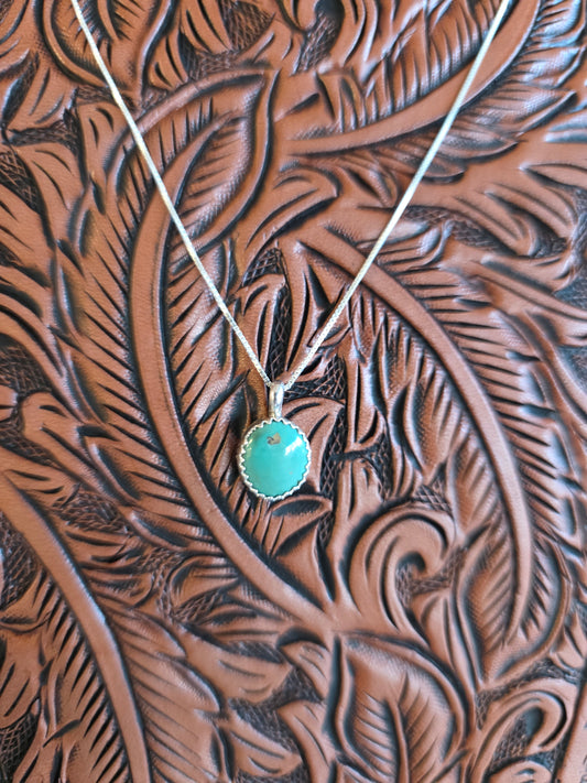 Mini Turquoise Pendant Necklace