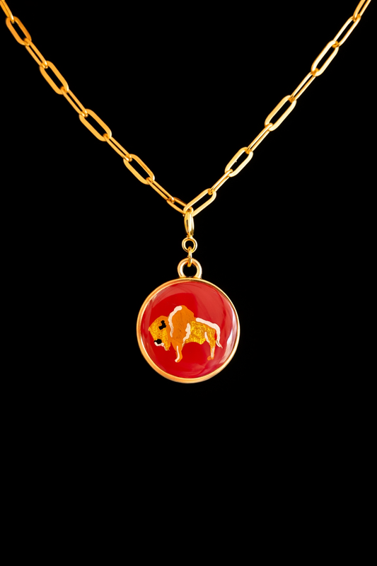Hand Painted Western Round Charms (Medium)