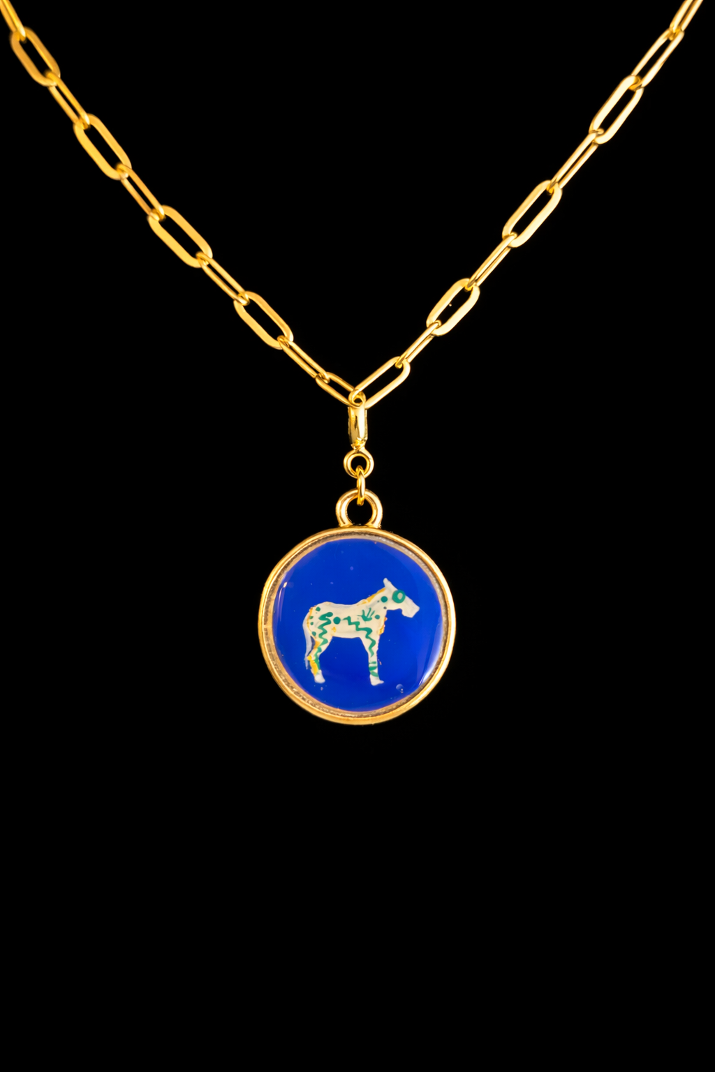 Hand Painted Western Round Charms (Medium)