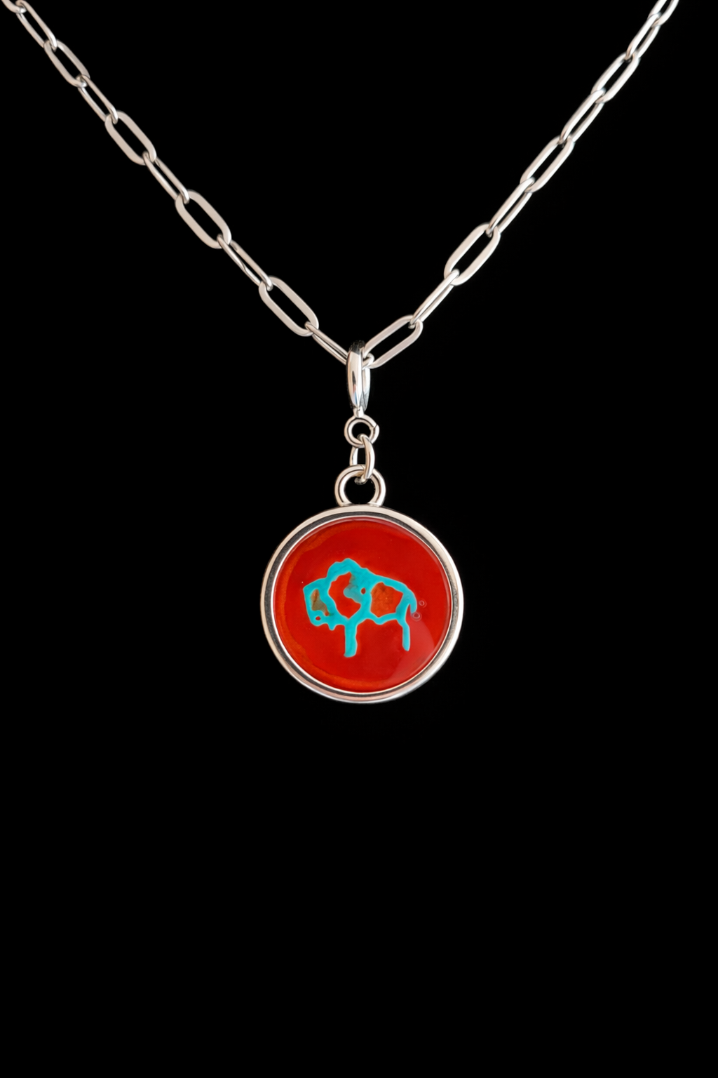 Hand Painted Western Round Charms (Medium)