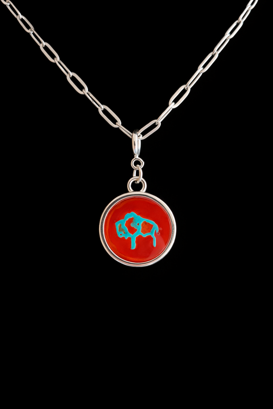 Hand Painted Western Round Charms (Medium)