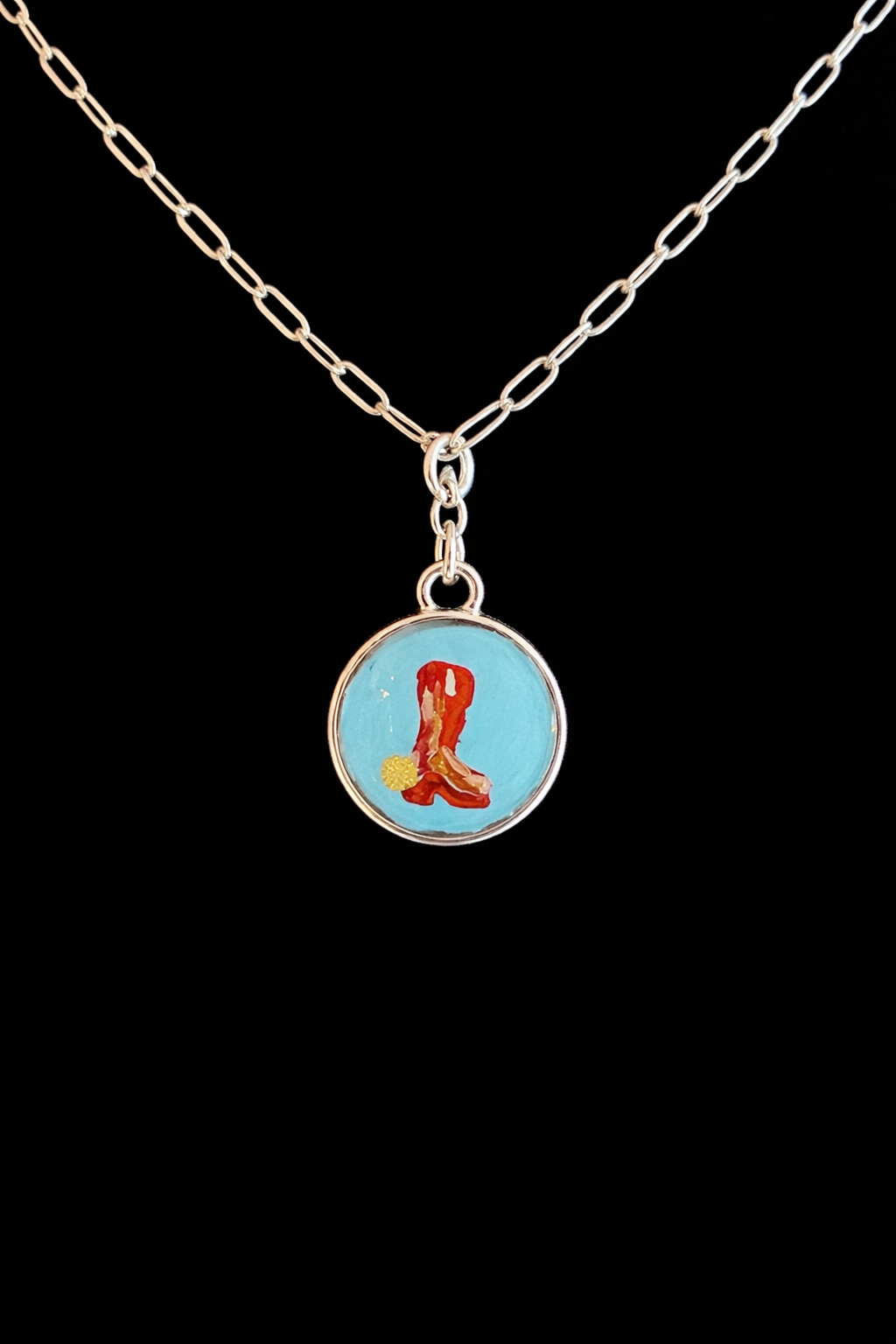 Hand Painted Western Round Charms (Small)
