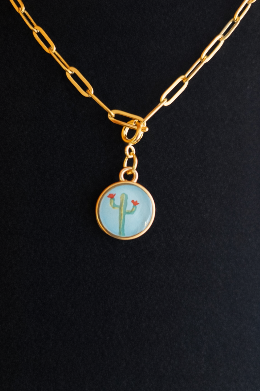 Hand Painted Western Round Charms (Small)