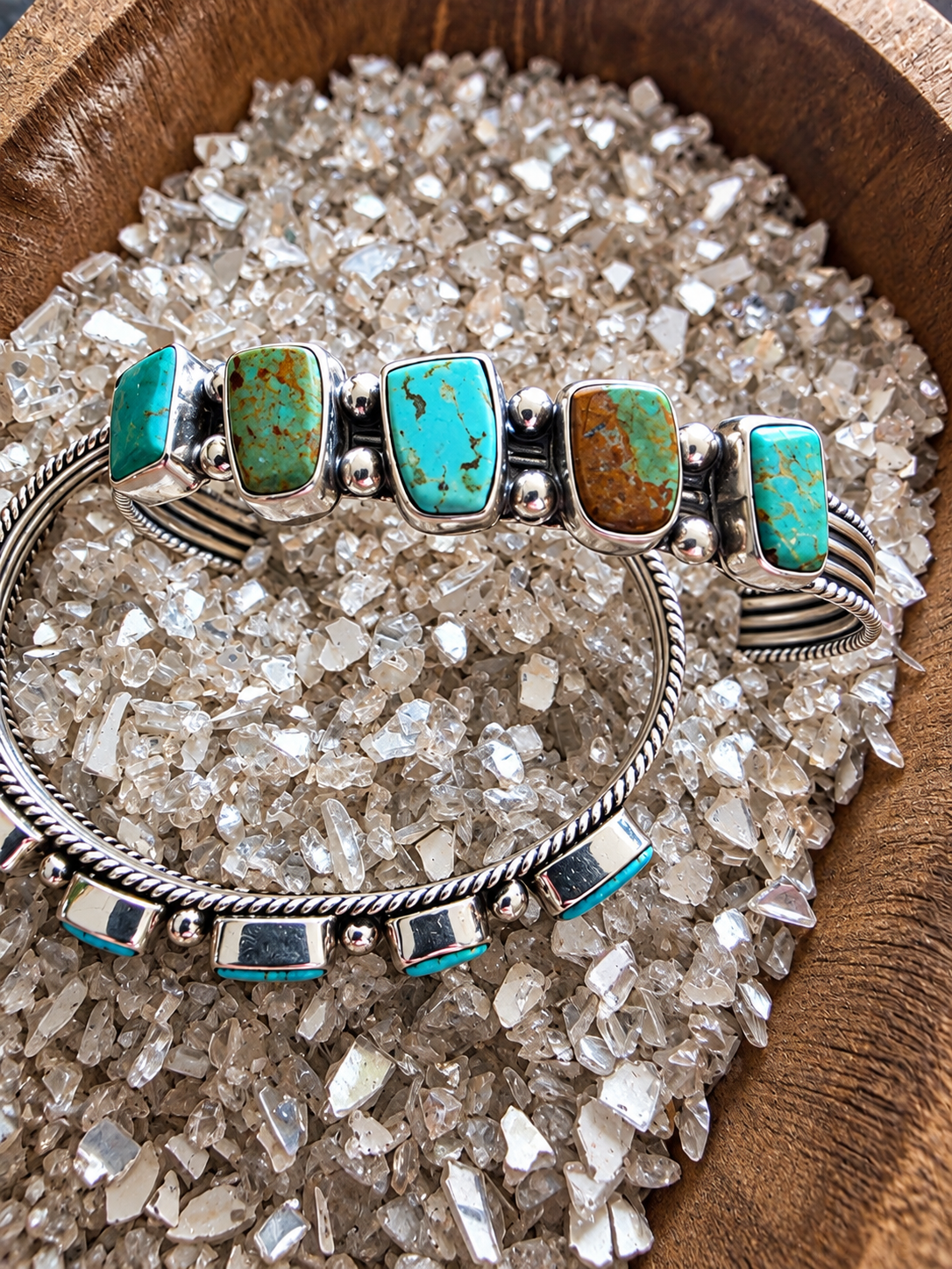 Turquoise Trail 5-Stone Cuff