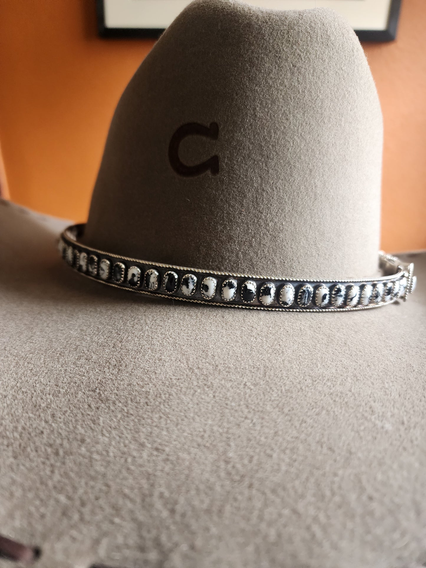 Multi-Stone & Sterling Silver Hat Band (Adjustable)