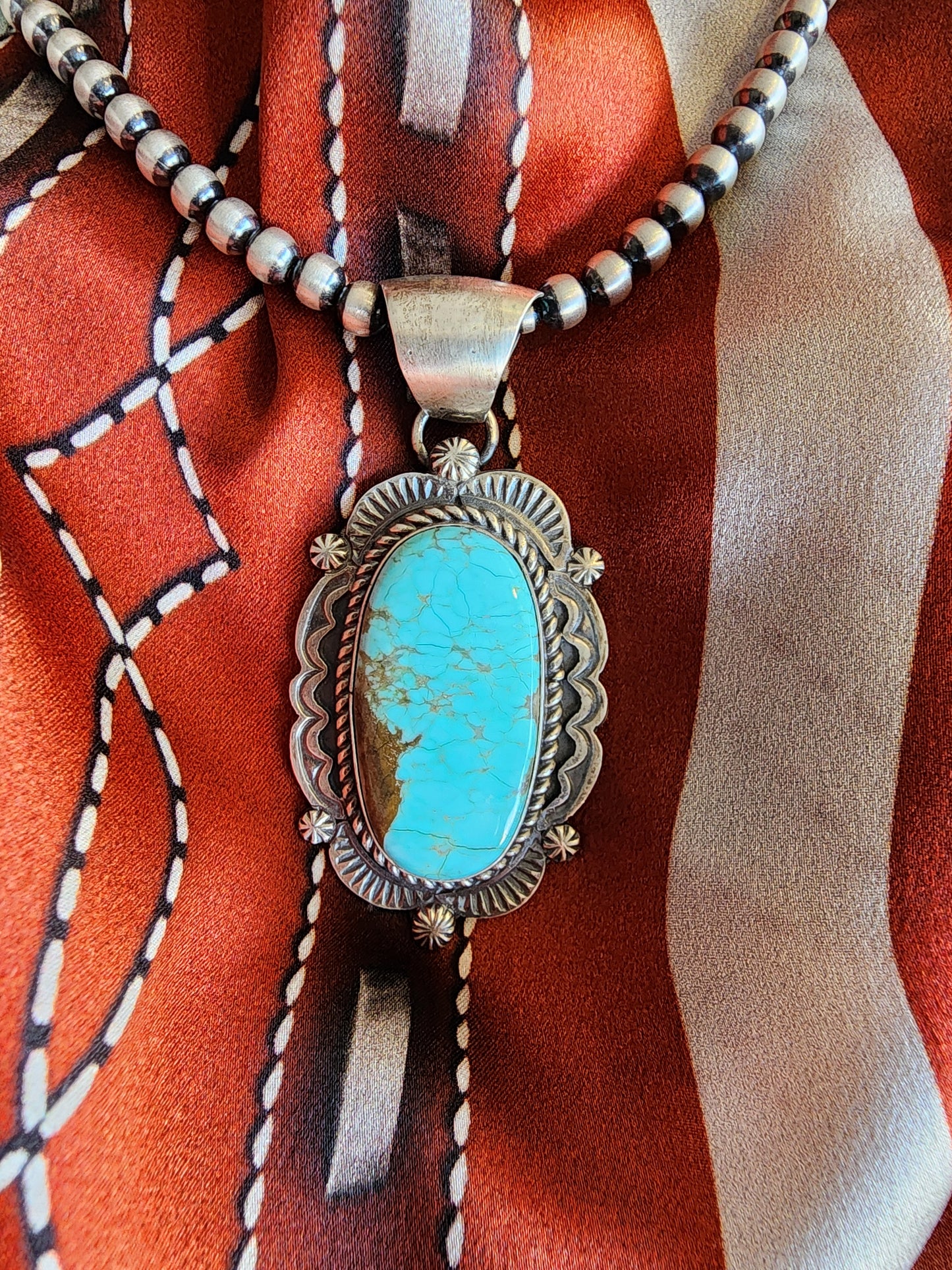 Royston Turquoise Oval Pendant