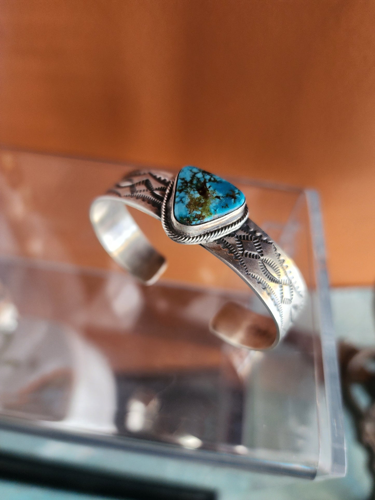 Sonoran Rose Turquoise Cuff Bracelet