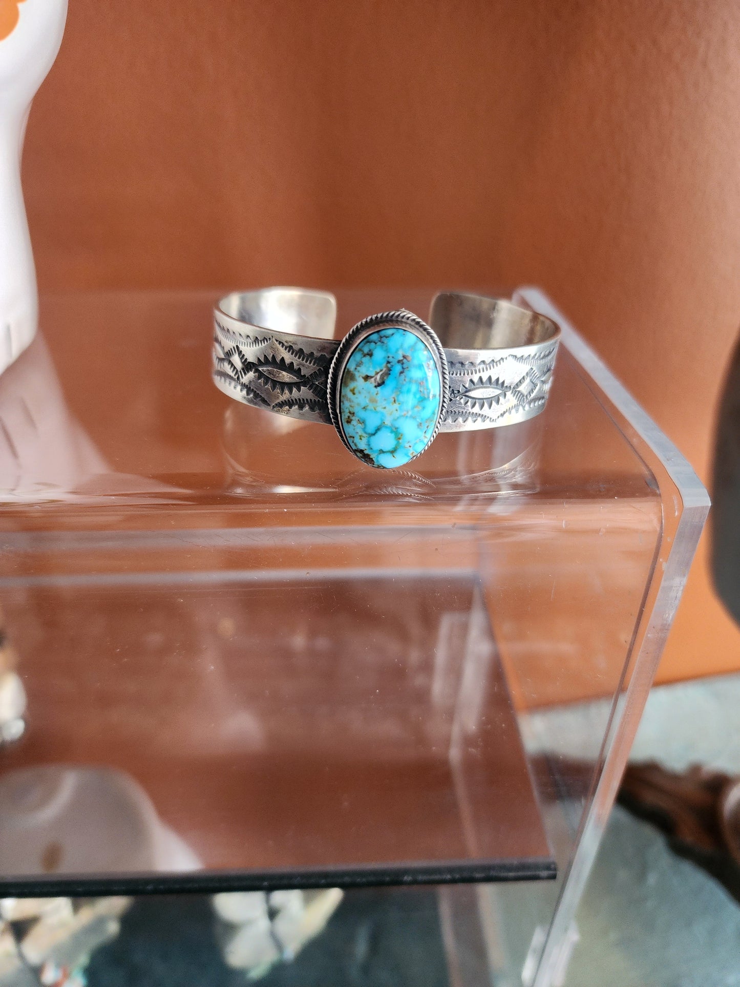 Sonoran Rose Turquoise Cuff Bracelet