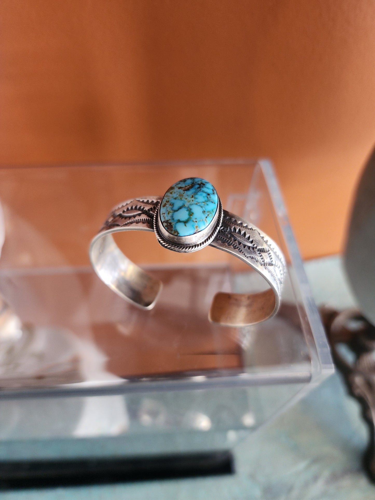 Sonoran Rose Turquoise Cuff Bracelet