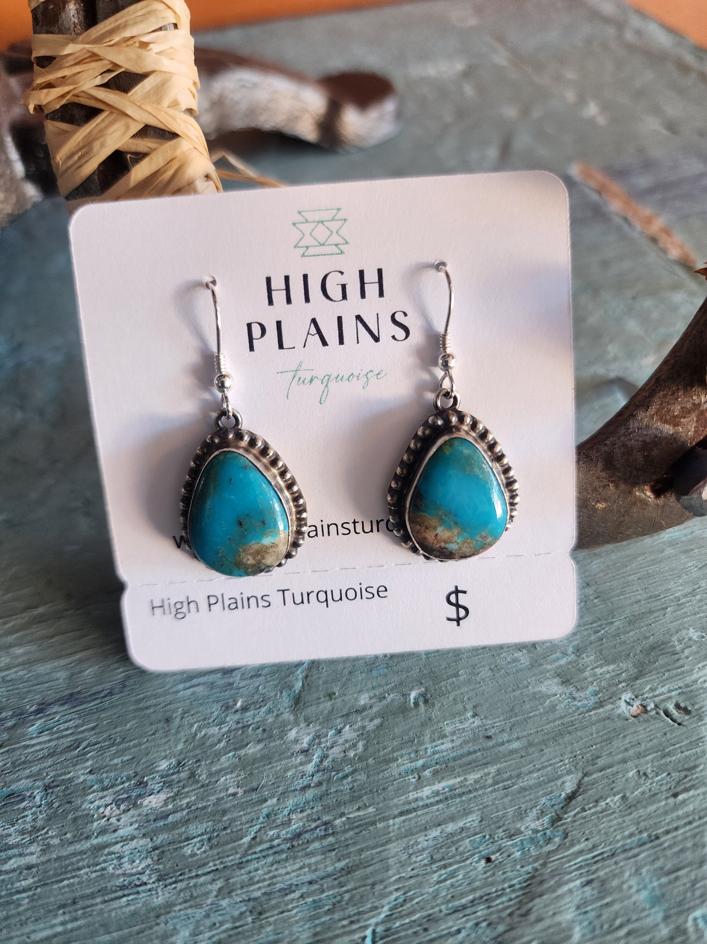 Royston Turquoise Teardrop Earrings