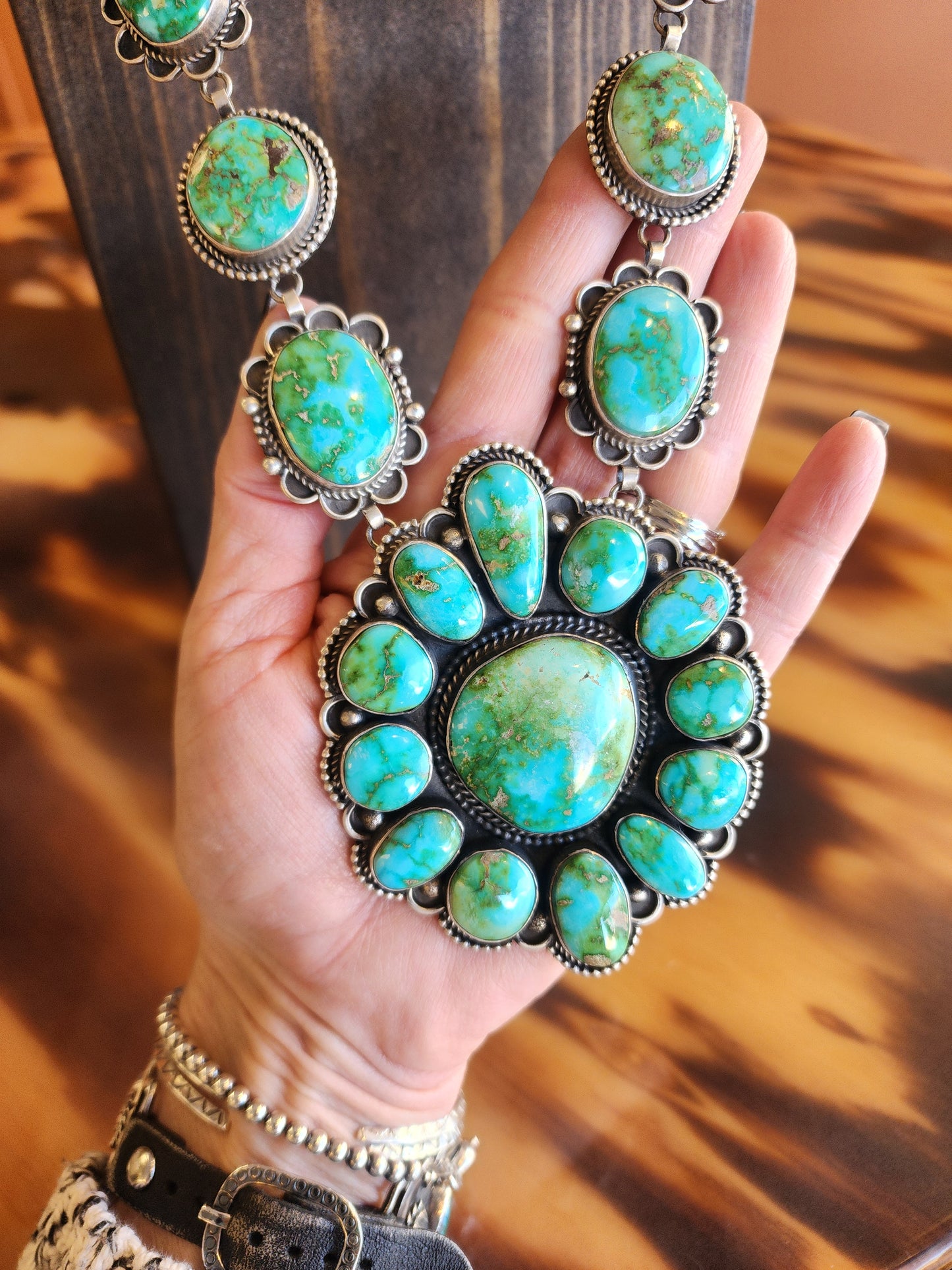 Sonoran Gold Turquoise Statement Necklace