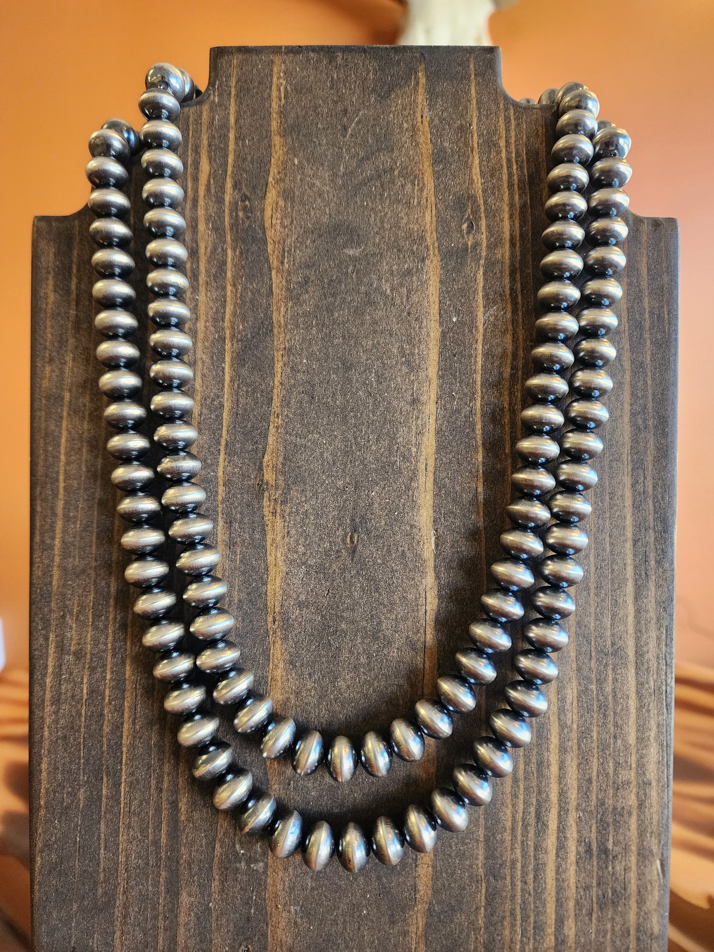 10mm Handmade Saucer Style Navajo Pearls