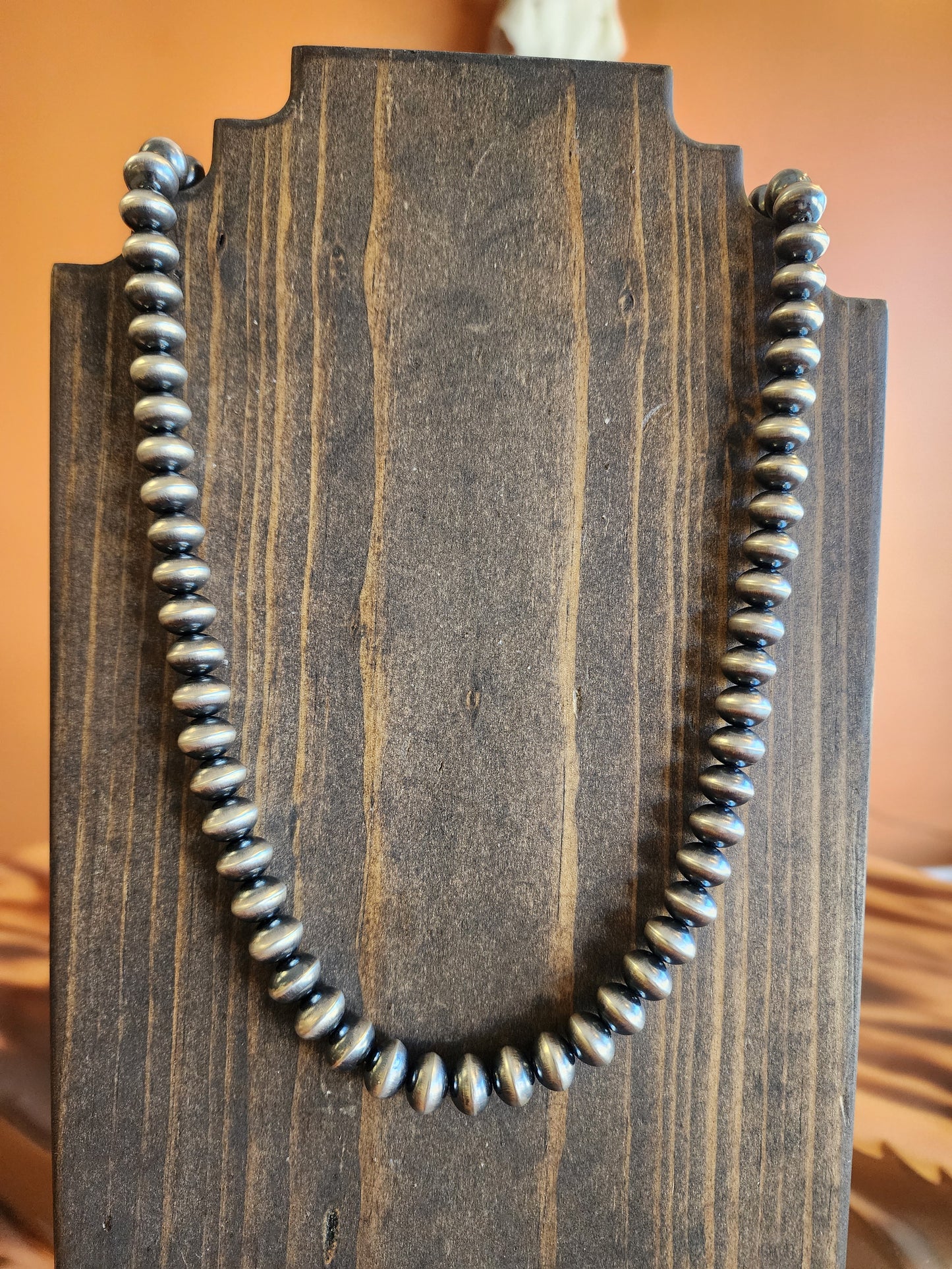 10mm Handmade Saucer Style Navajo Pearls