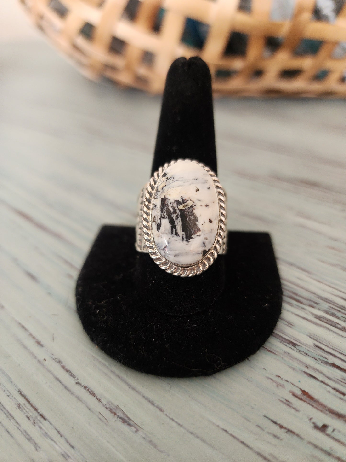 Men's Navajo White Buffalo Ring (styles vary)