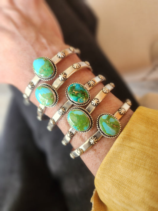 Sonoran Gold Turquoise Stacker Cuff