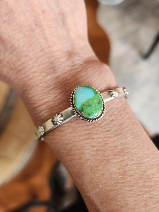 Sonoran Gold Turquoise Stacker Cuff