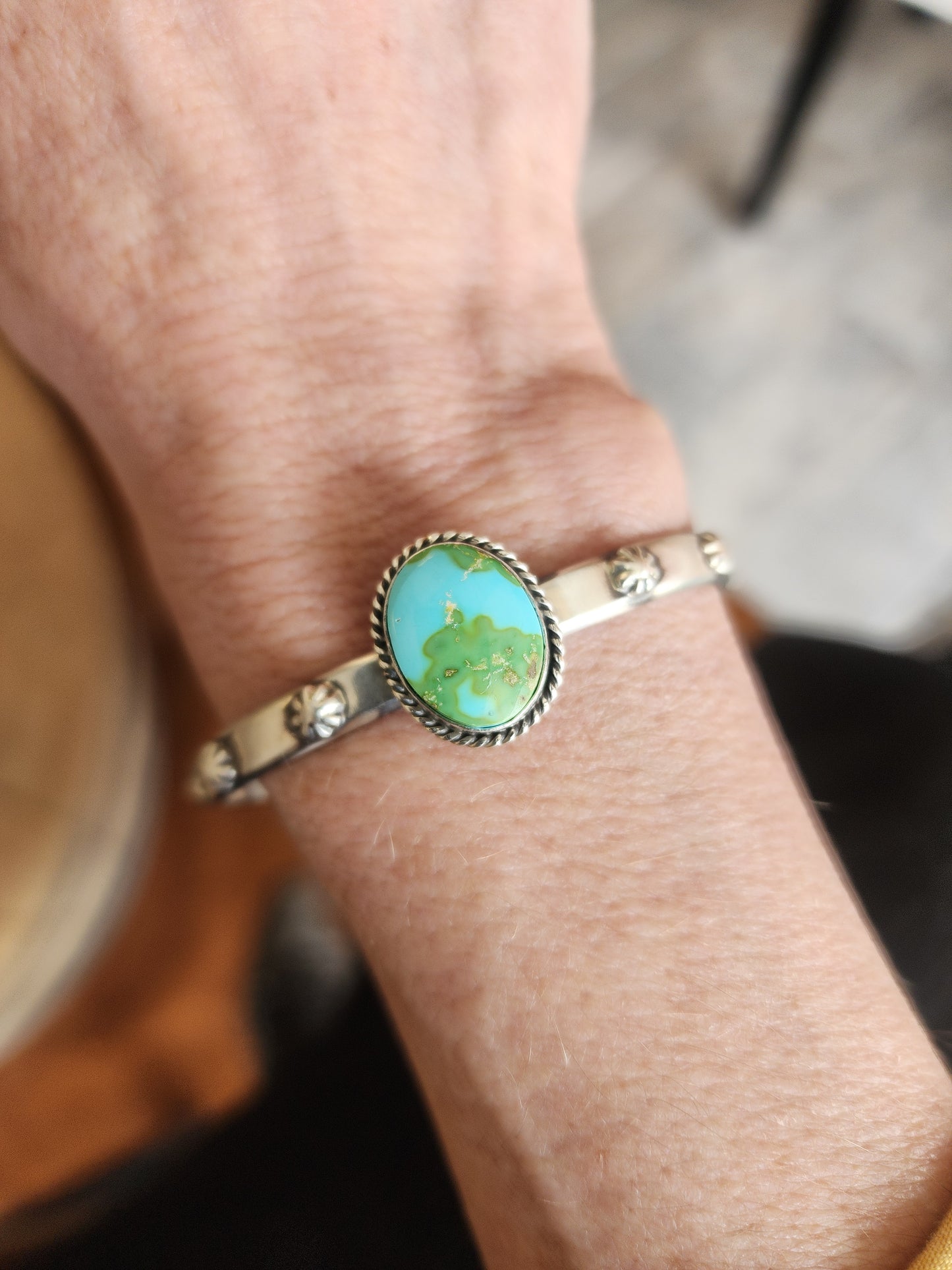 Sonoran Gold Turquoise Stacker Cuff